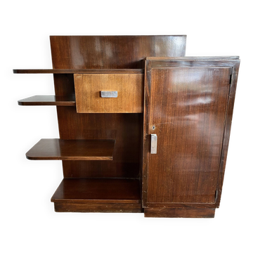 Petit meuble art deco acajou