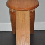 Folding pine stool in 70s