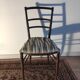 Chaise de chambre Napoléon III bois noirci