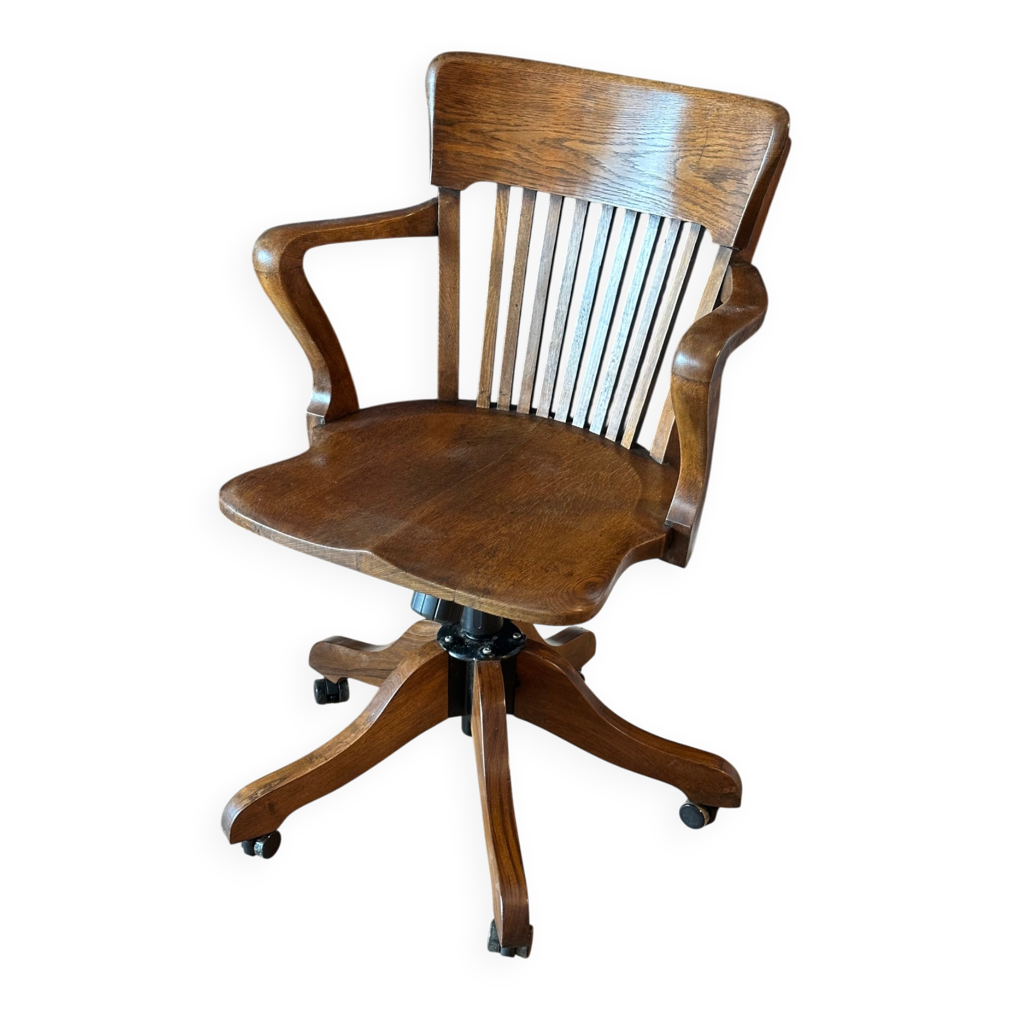 Classic oak office chair