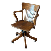 Chaise de bureau en chêne classique