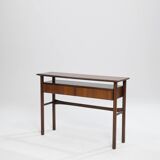 Palisander Scandinavian two-drawer Console, Denmark, 1960s