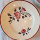 Service a gâteau en faience à decor floral