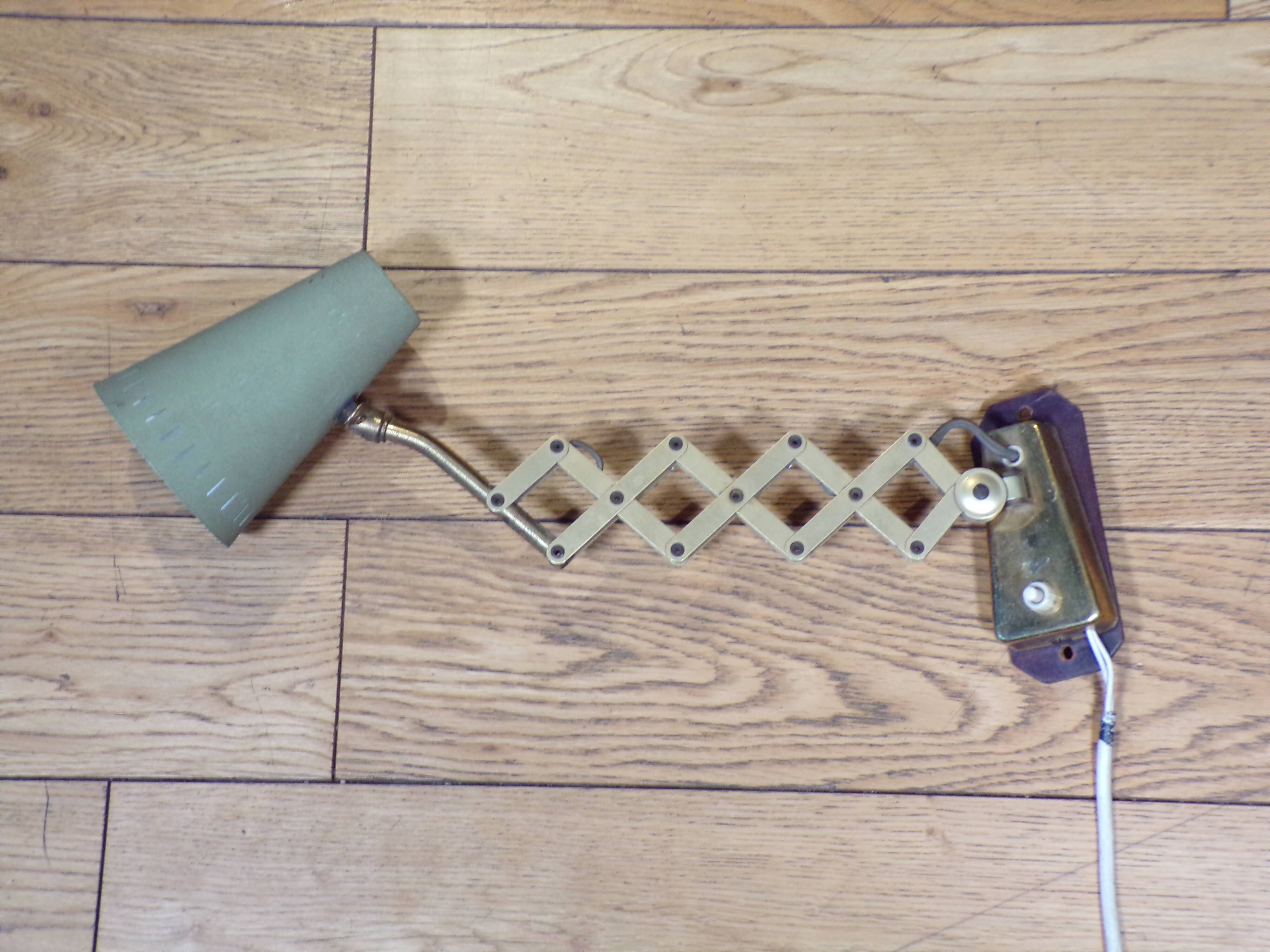 Accordion wall light 1950