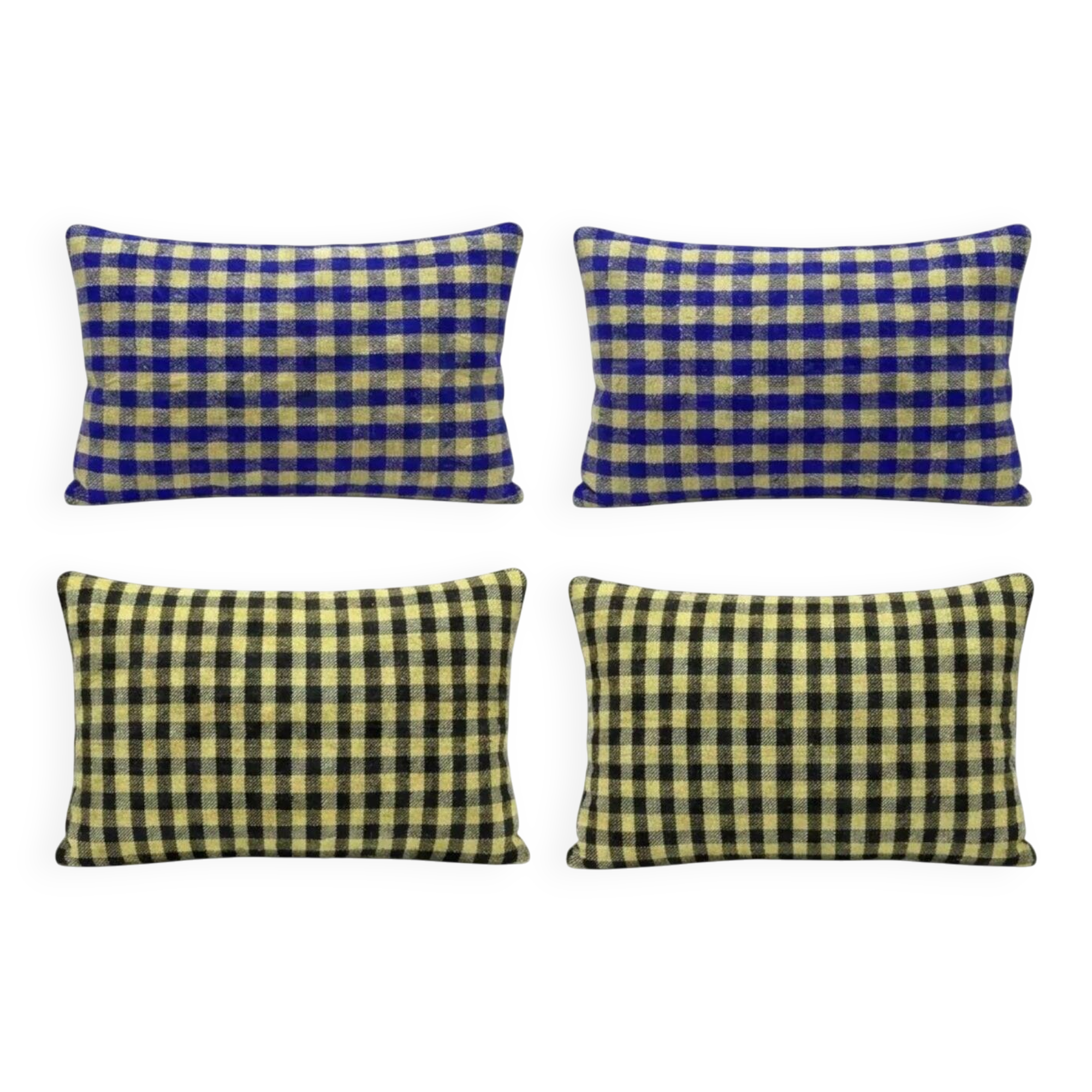 Set of 4 vintage kilim cushion covers 41x61 cm