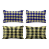 Set of 4 vintage kilim cushion covers 41x61 cm