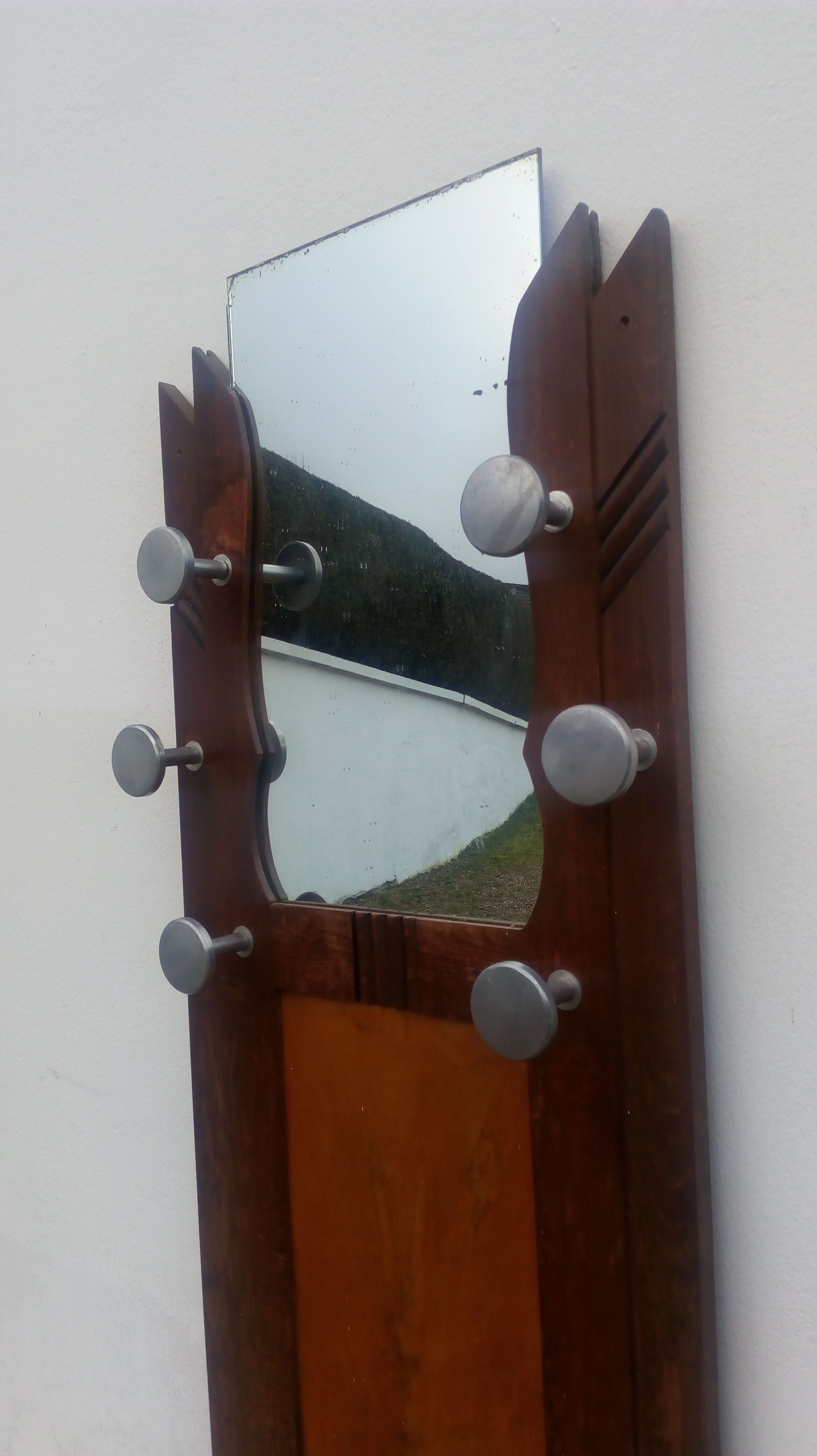 Locker room coat door