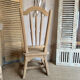 Renovated antique solid oak chair