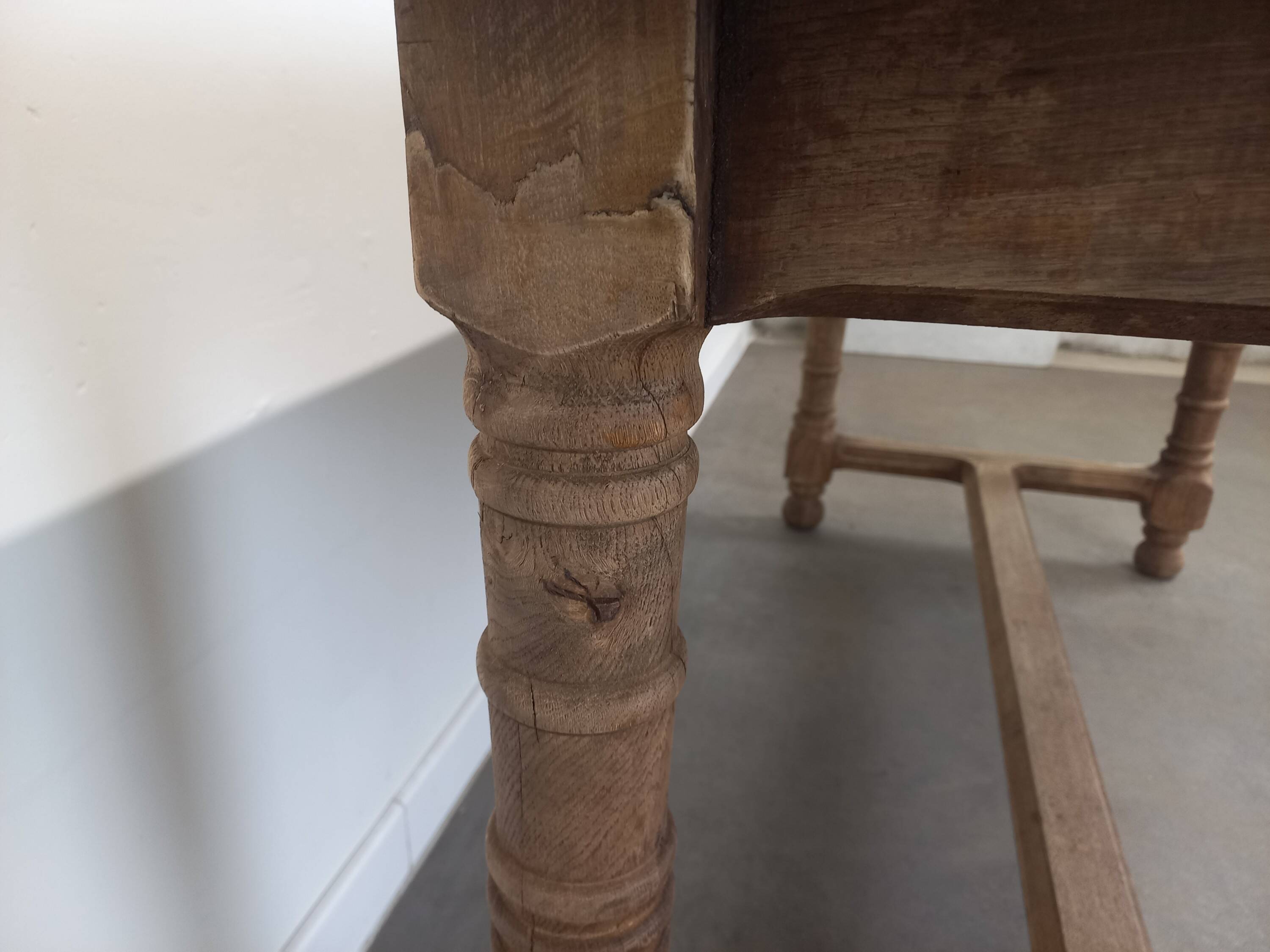 Oak farm table 158 cm