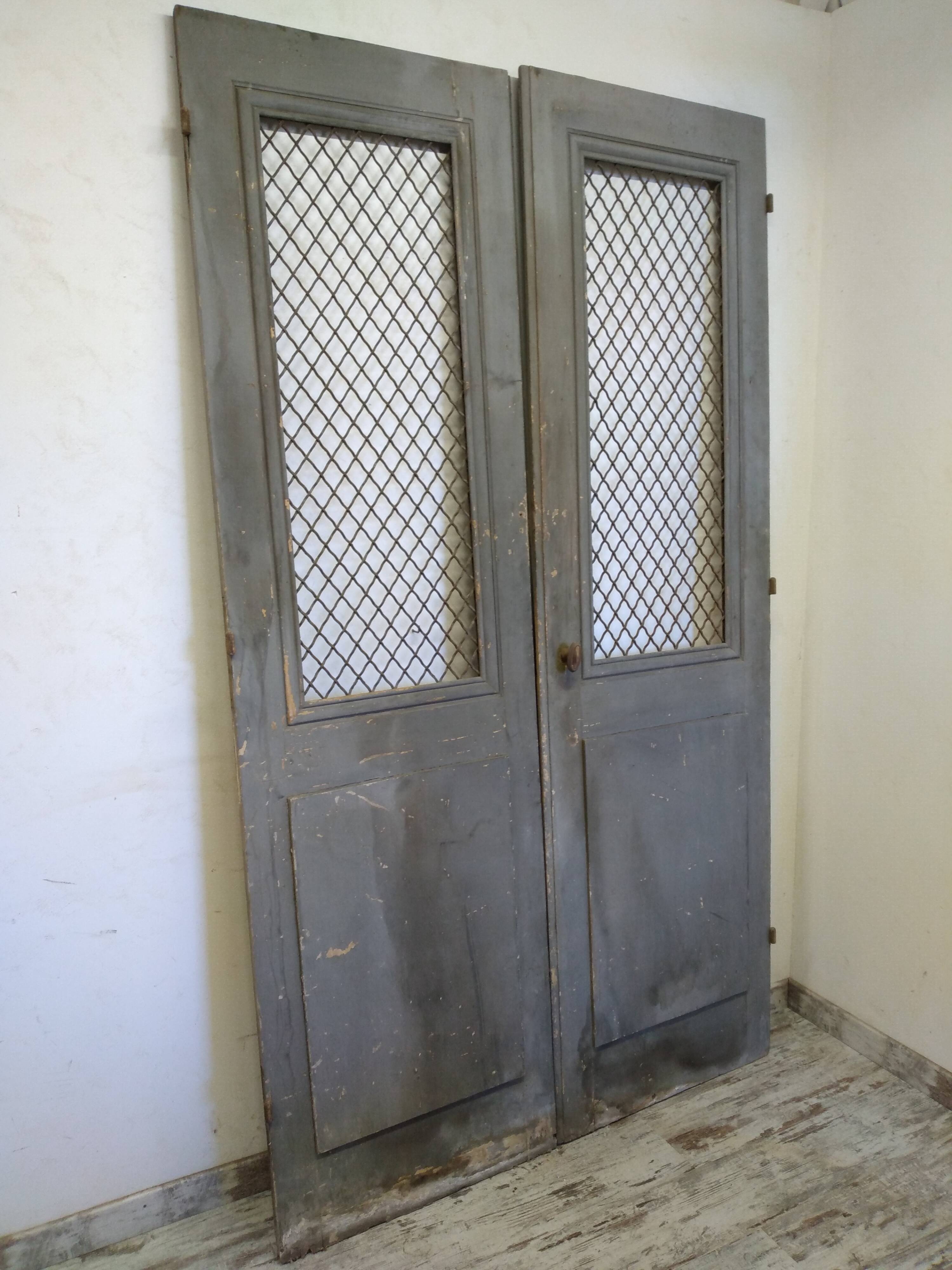 Double old mesh door