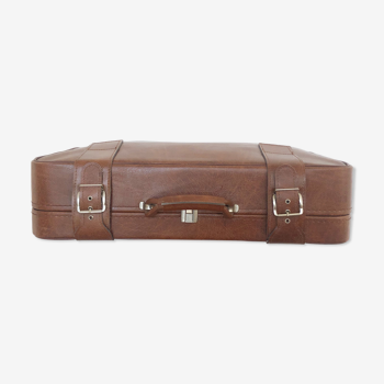 Leather suitcase
