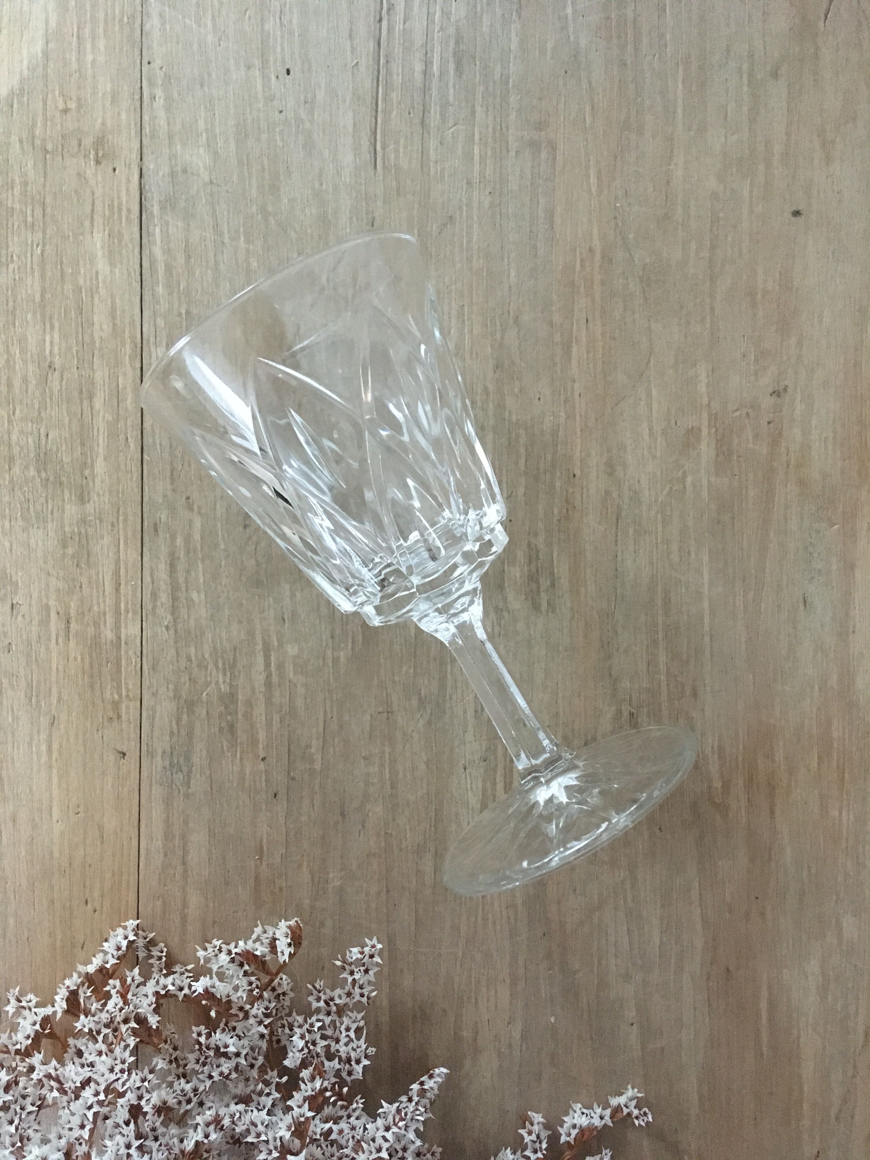 Verres à pied Cristal d'Arques modèle "Valençay"