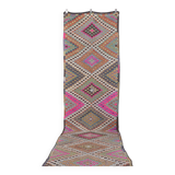 Oushak Vintage Hallway Runner Rug