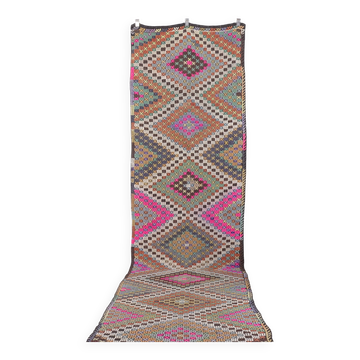 Tapis de couloir vintage Oushak