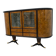 Paolo Buffa Mid-Century Modern Italian Mahogany and Walnut Bar Cabinet, 50