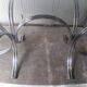 Large table Roche Bobois 1970 glass and chrome 8 pers