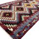 Oushak Geometric Wool Kilim Rug