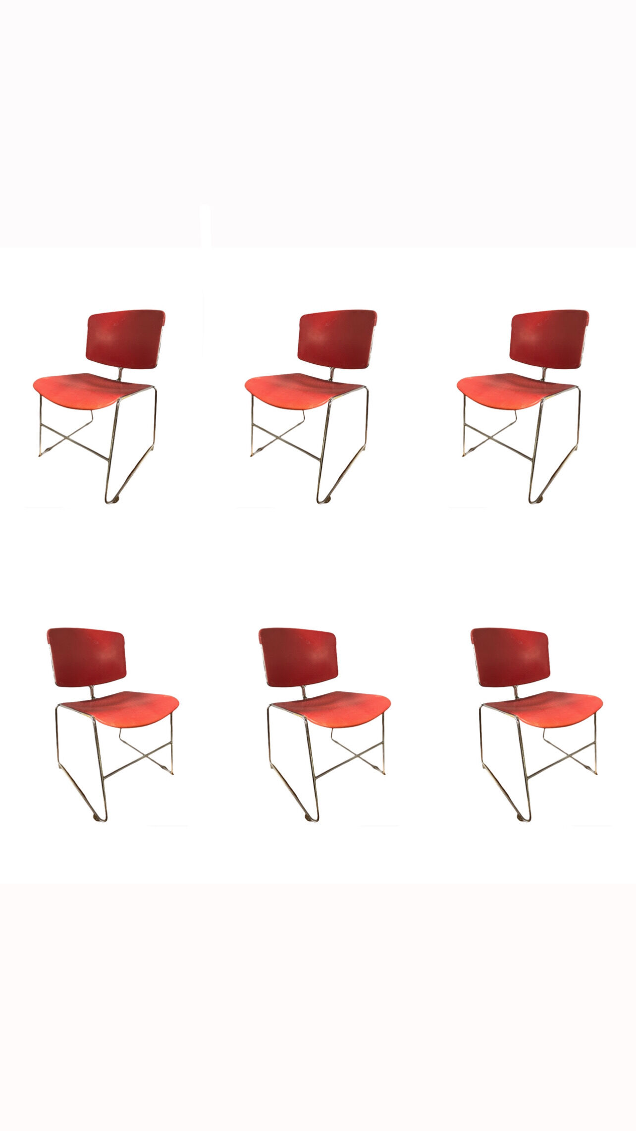 Series 6 designer office chairs Steelcase X Max Stacker 1970'