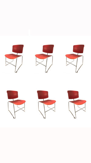 Série 6 chaises bureau - max
