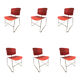 Série 6 chaises bureau design Steelcase X Max Stacker 1970’