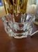 Vintage orrefors small crystal corona bowl , design by lars hellsten, sweden 1970s