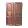 Pair of solid oak wardrobe doors