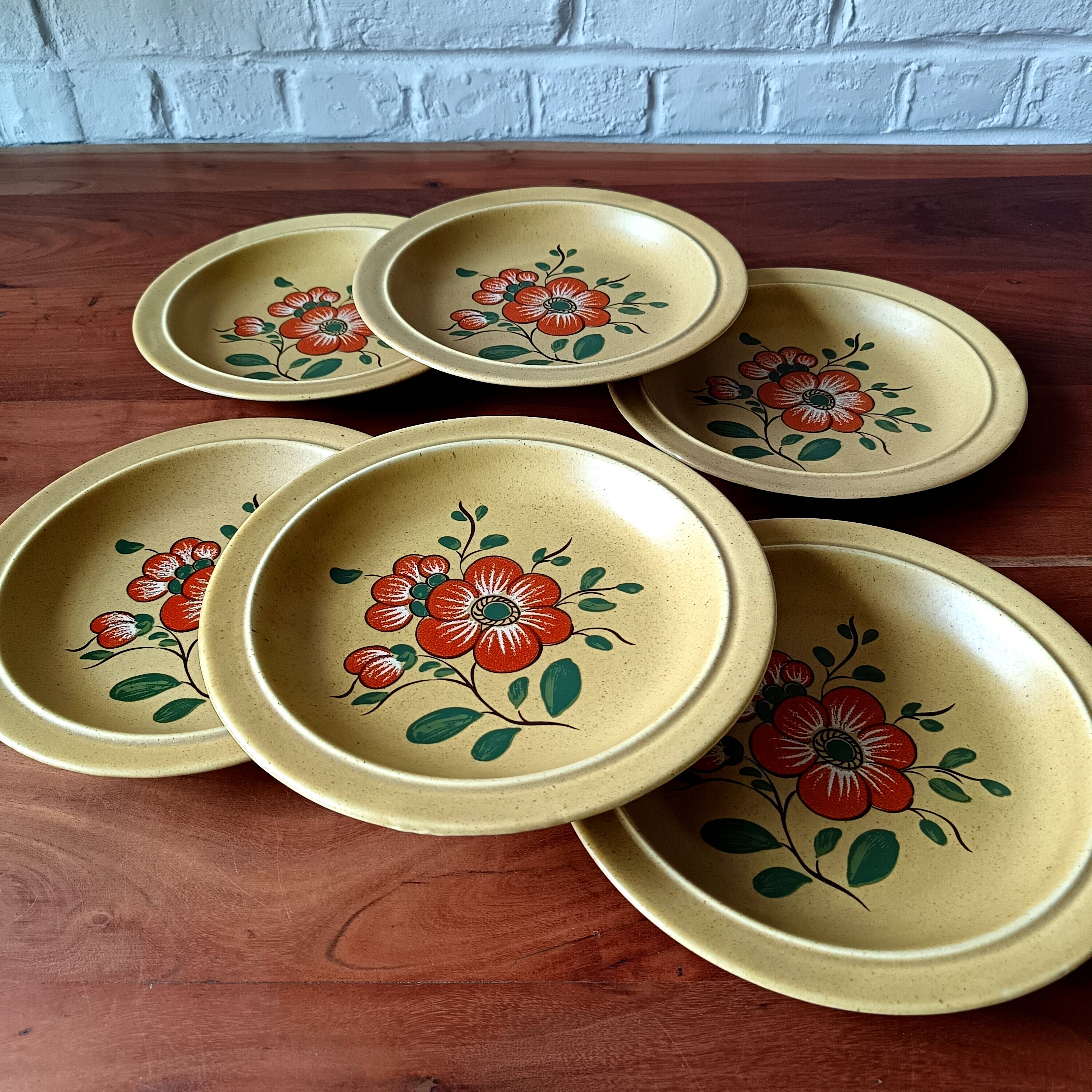 6 K&G Luneville French ceramic soup plates, Ø 22.8 cm