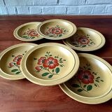 6 K&G Luneville French ceramic soup plates, Ø 22.8 cm