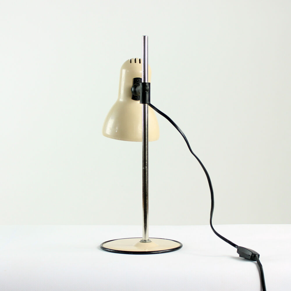 Midcentury Table Lamp In Metal, Hungary 1970s