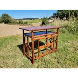 Bamboo and rattan desk
