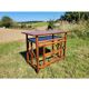 Bureau en bambou et rotin