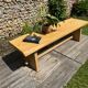 Vintage chalet bench in solid ash
