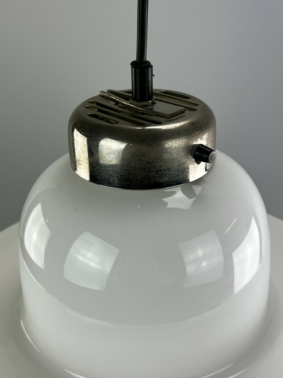 60s 70s lamp light hanging lamp glass ceiling lamp Space Age Design 60s