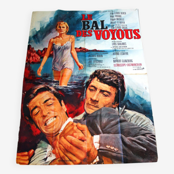 Affiche cinéma originale "Le Bal des Voyous" 1968 Bercq 120x160 cm
