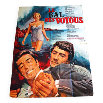 Original cinema poster "Le Bal des Voyous" 1968 Bercq 120x160 cm
