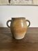 Ancien pot à graisse/vase en grès vernissé vintage – 2 anses