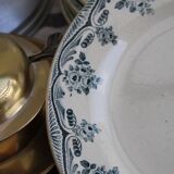 Set of 6 iron earth dessert plates