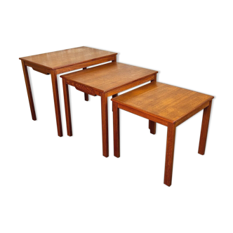 60s 70s Teak Nesting Tables Side Tables Danish Modern 60s