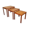 60s 70s Teak Nesting Tables Side Tables Danish Modern 60s