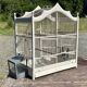 1950s wooden and metal birdcage with period accessories