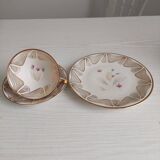 Lot tasse & sous tasse, plat dessert Bavaria Elfenbein Porzellan occasion