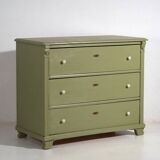 Antique olive green chest of drawers (circa 1920) #55