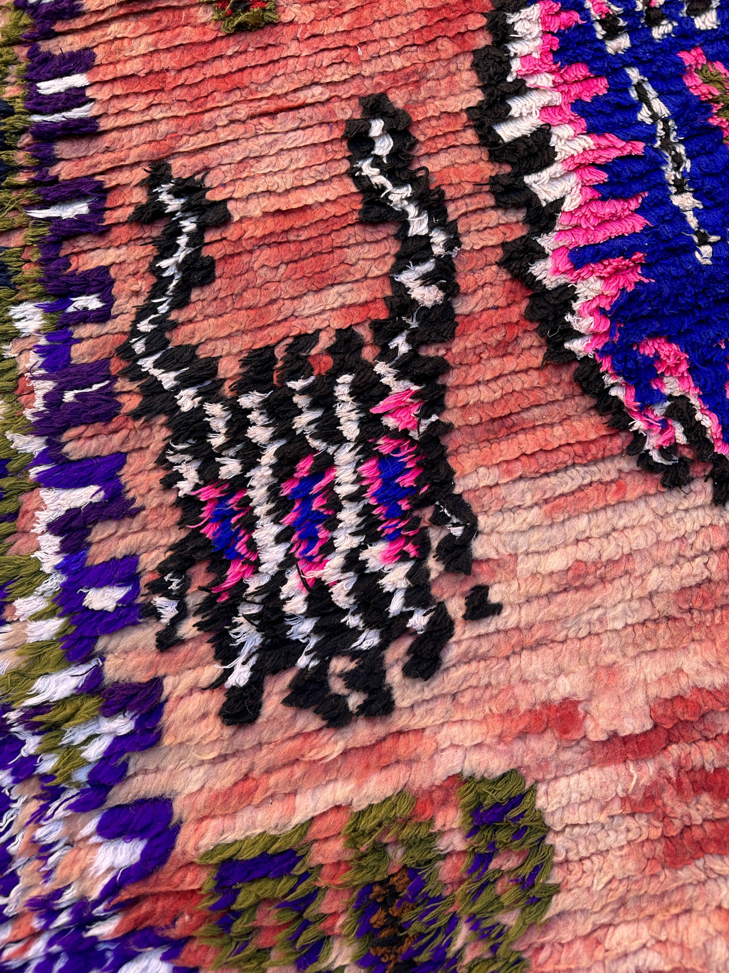 Colorful boujad Moroccan rug - 288 x 166 cm