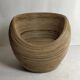 Pencil reed rattan bamboo egg pod chair