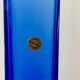 Vase soliflore vintage en cristal bleu, Italie
