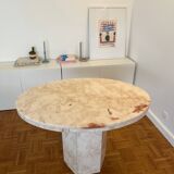 Pink Marble Dining Table (Small, 4 Seater)