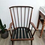 Baumann reupholstered fan chair