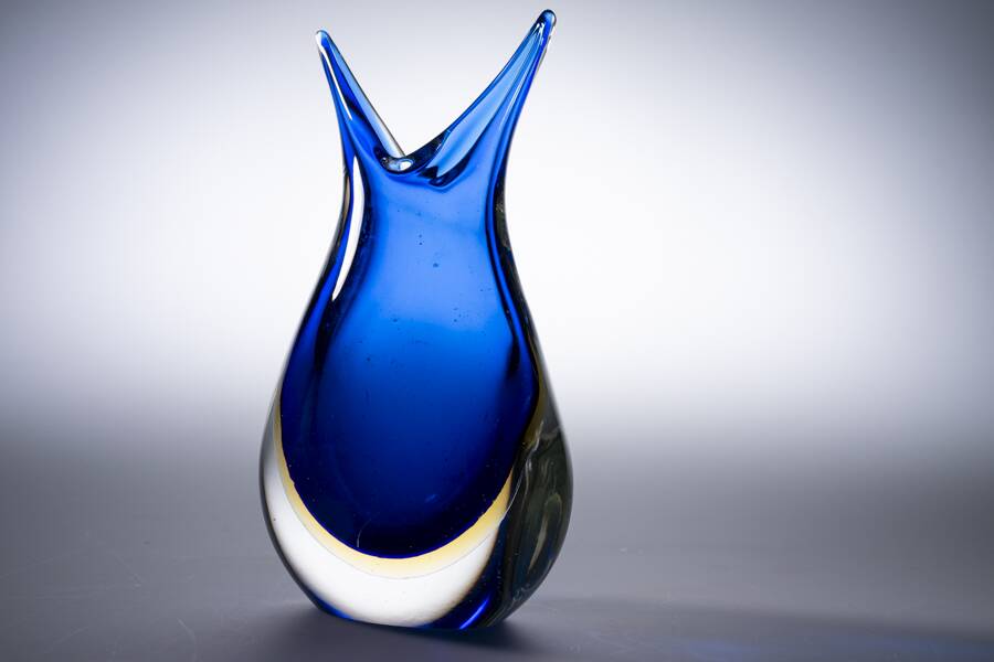 Murano Sommerso vase vintage Italy