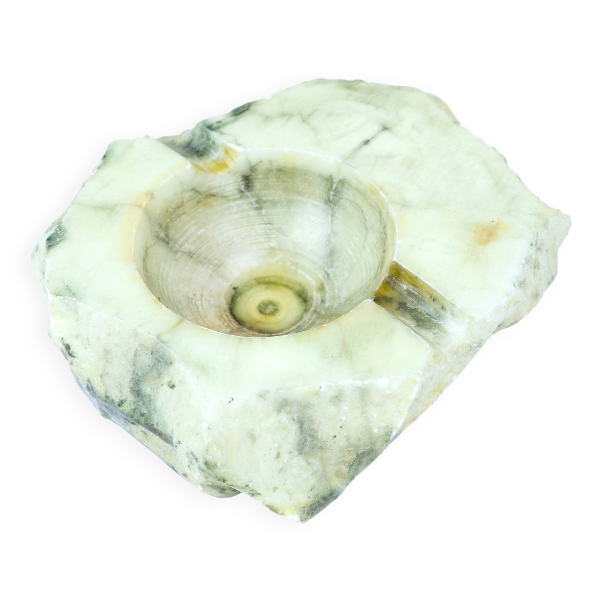 Vintage alabaster ashtray from the 70s.