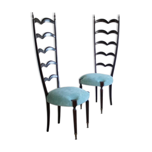 Paire de chaises à dossier par